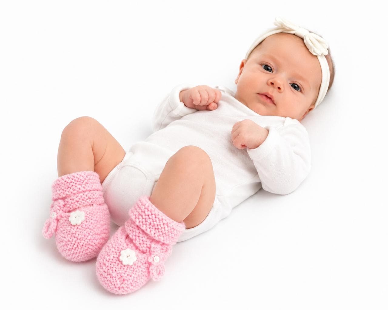 Knitted Baby Booties 3-6 Months 4