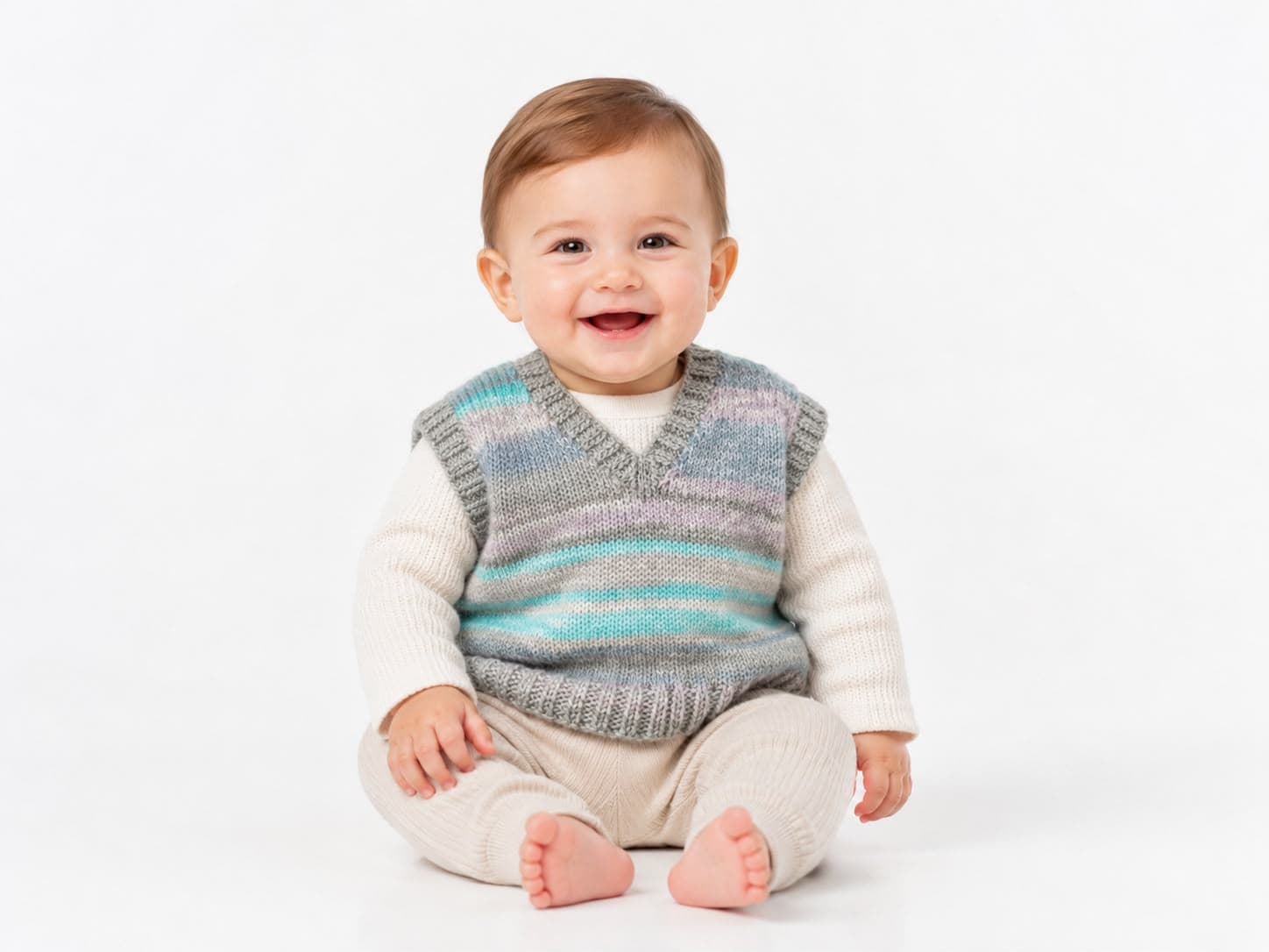 Knitted Pull Over Jersey - 2 to 3 Months
